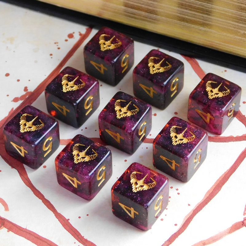Dice - Infinite Black - Elder Dice (D6s)
