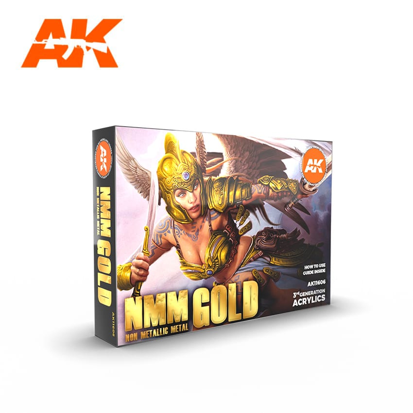 AK Interactive - Paint Set - Non Metallic Metal: Gold | Event Horizon Hobbies CA