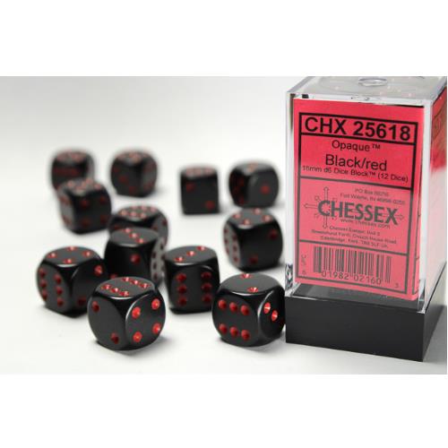 Dice - Chessex - 16mm D6 (12pc) - Opaque | Event Horizon Hobbies CA