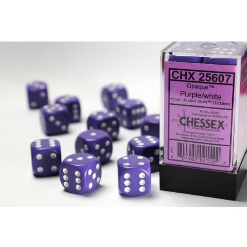 Dice - Chessex - 16mm D6 (12pc) - Opaque | Event Horizon Hobbies CA