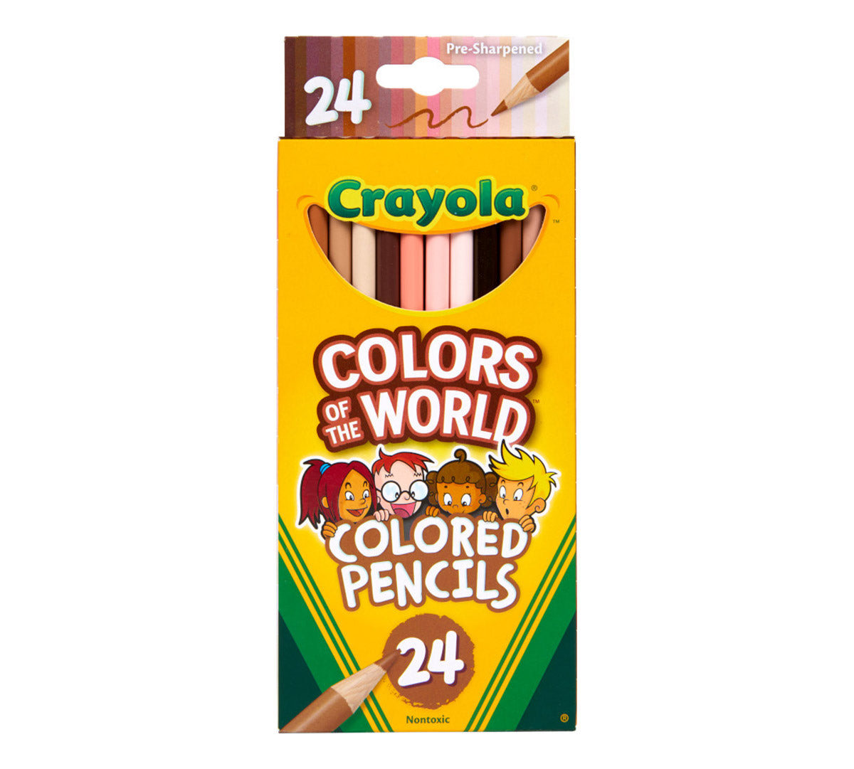Crayola - Pencil Crayons, 24 Count - Colours of the World | Event Horizon Hobbies CA