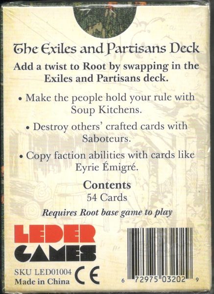 Root: The Exiles and Partisans Deck | Event Horizon Hobbies CA