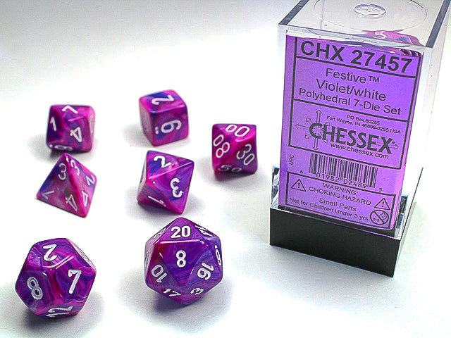 Dice - Chessex - Polyhedral (7pc) - Festive
