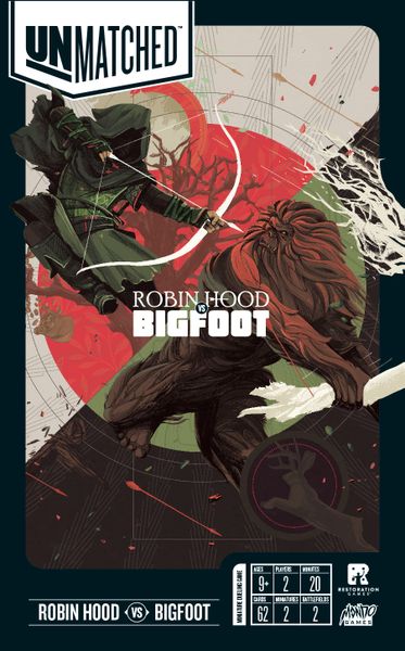 Board Game - Unmatched - Robin Hood Vs Bigfoot