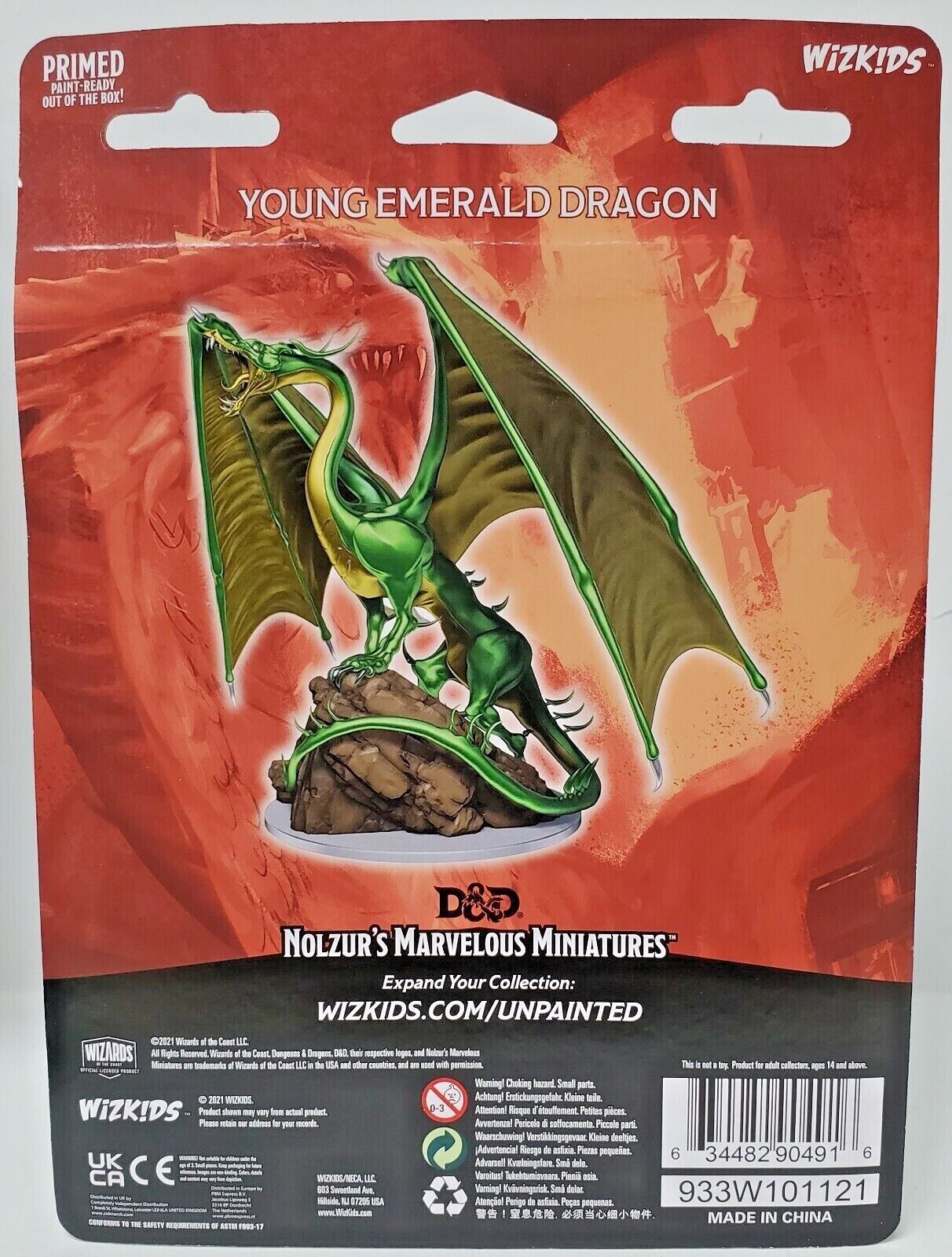 Wizkids - D&D Nolzurs Marvelous Miniatures: Wave 17 - Young Emerald Dragon | Event Horizon Hobbies CA