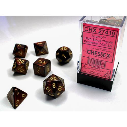 Dice - Chessex - Polyhedral (7pc) - Scarab