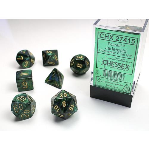 Dice - Chessex - Polyhedral (7pc) - Scarab
