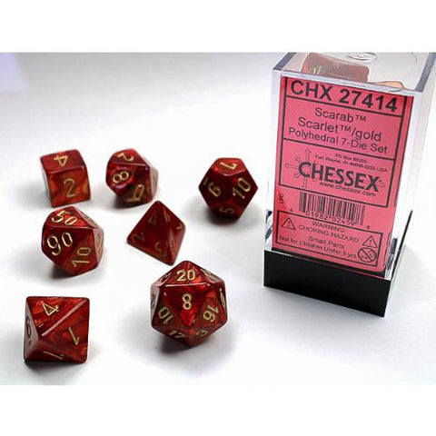 Dice - Chessex - Polyhedral (7pc) - Scarab