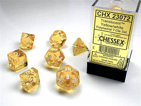 Dice - Chessex - Polyhedral (7pc) - Translucent