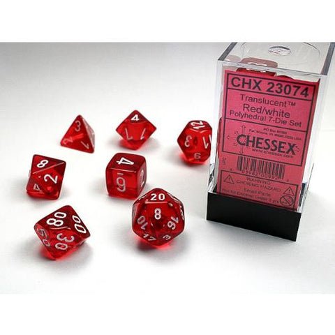 Dice - Chessex - Polyhedral (7pc) - Translucent