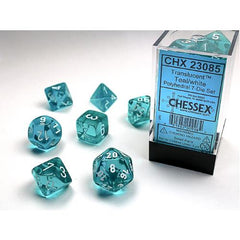 Dice - Chessex - Polyhedral (7pc) - Translucent | Event Horizon Hobbies CA
