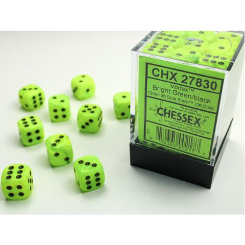 Dice - Chessex - 12mm D6 (36pc) - Vortex