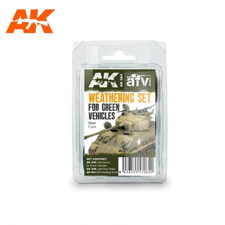 AK Interactive - AVF Series - Weathering Set Green Vehicles