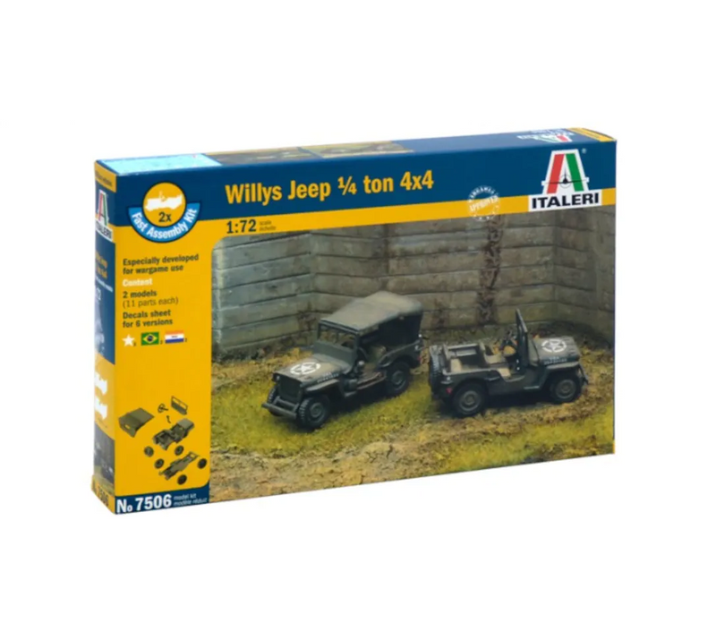 Model Kit - Italeri - Willys Jeep 1/4 ton 4x4