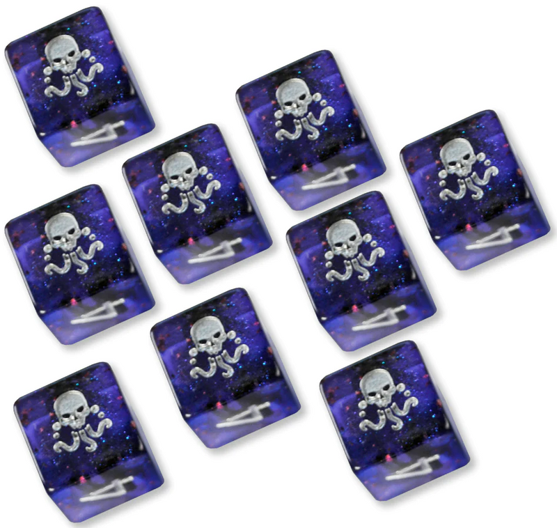 Dice - Infinite Black - Elder Dice (D6s)